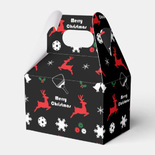  Pickleball Merry Christmas 🎄 Wrapping black  Favour Box