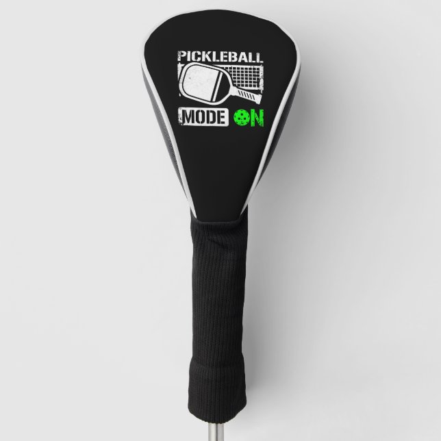 Pickleball mode on golf head cover (Front)