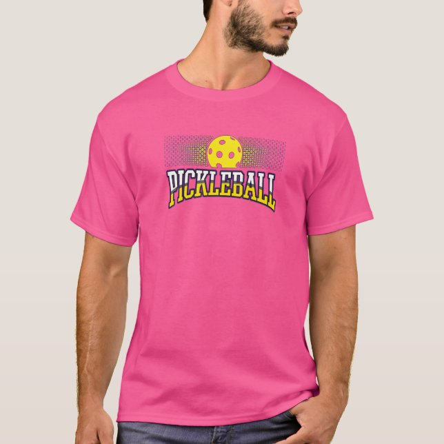 Pickleball Modern Tech Trendy T-Shirt (Front)