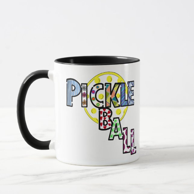 Pickleball mug coffee cup (Left)