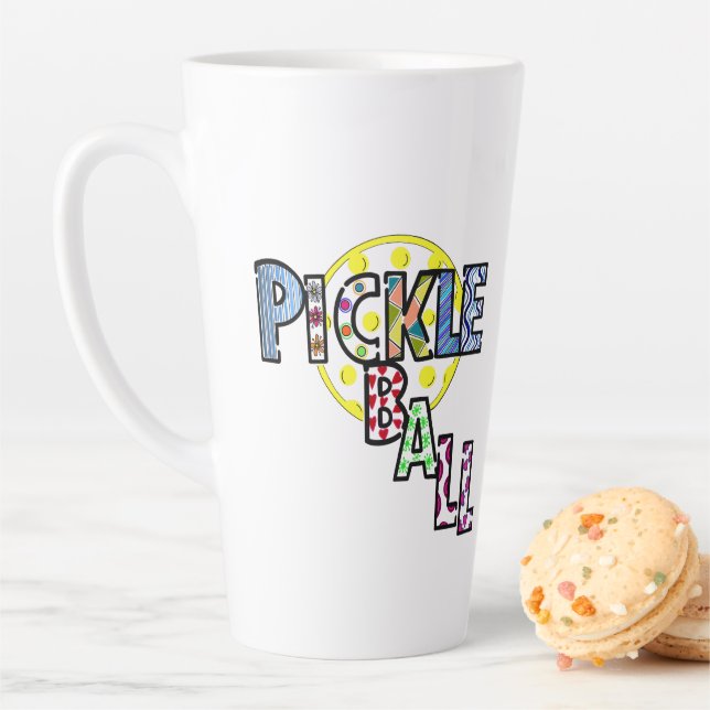 Pickleball mug coffee cup latte (In Situ)