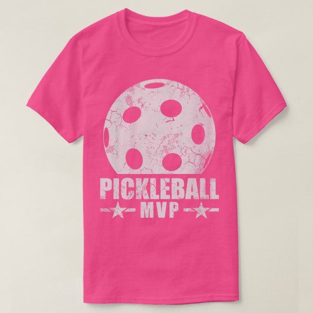 Pickleball MVP Player Team Coach Tournament Sports T-Shirt (Design Front)