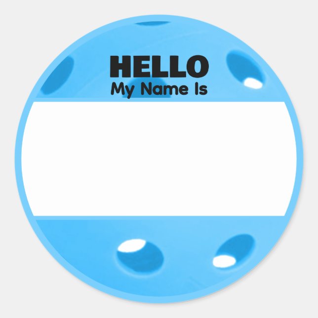 Pickleball Name Tags -Tournaments Socials Lessons (Front)