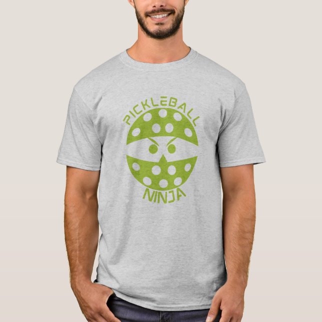 Pickleball Ninja green T-Shirt (Front)