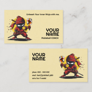Pickleball Ninja Pro Business Card