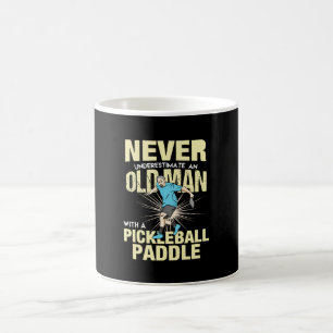 Pickleball - Old Man With A Pickleball Paddle Coffee Mug