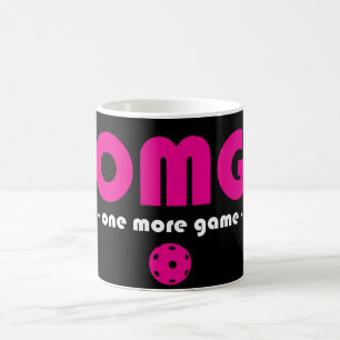 Pickleball One More Game black / pink Coffee Mug