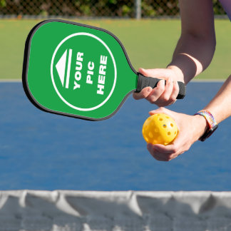 Pickleball Paddle - Add Your Image - Black