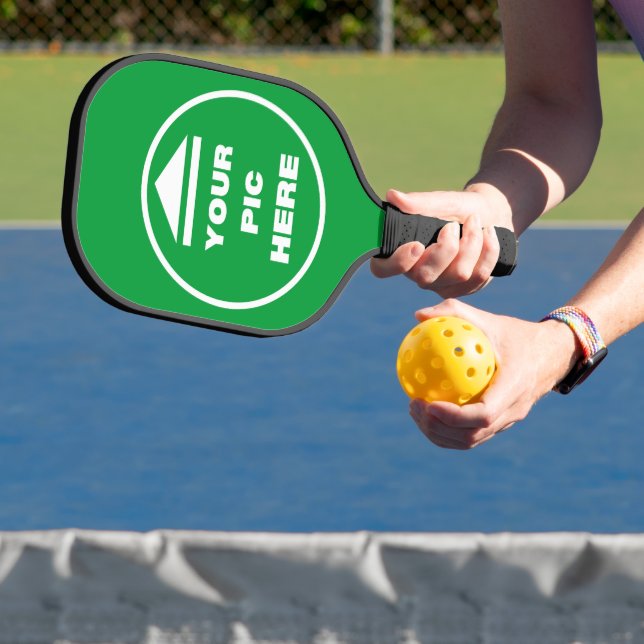 Pickleball Paddle - Add Your Image - Black (Insitu)