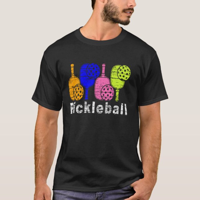 Pickleball Paddle Balls Open Play Game Day Player  T-Shirt (Front)