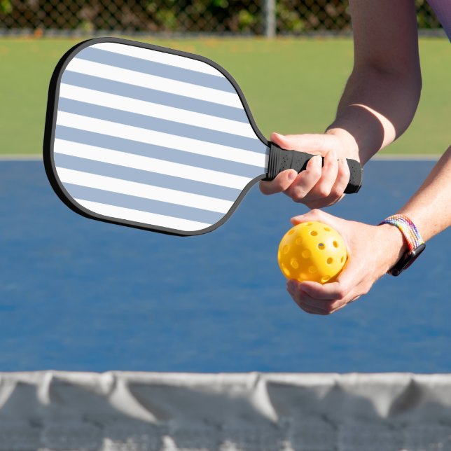Pickleball Paddle Blue & White Stripe (Insitu)
