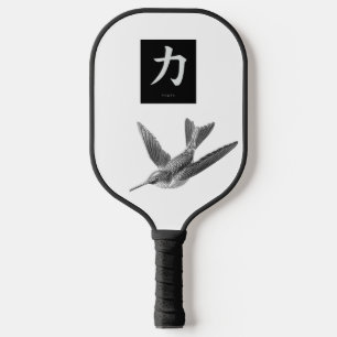 Pickleball Paddle CUSTOM INITIAL AND HUMMINGBIRD