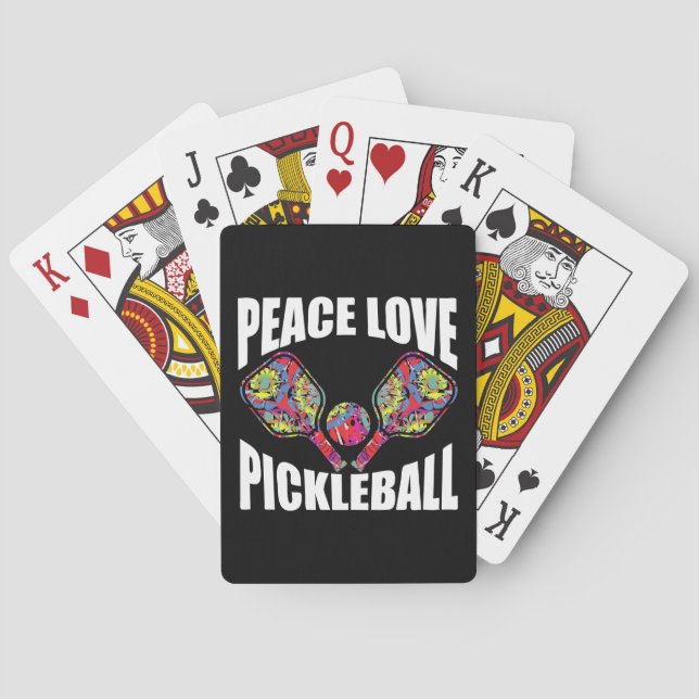 Pickleball Paddle Design Playing Cards (Back)