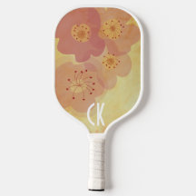 Pickleball Paddle Flowery