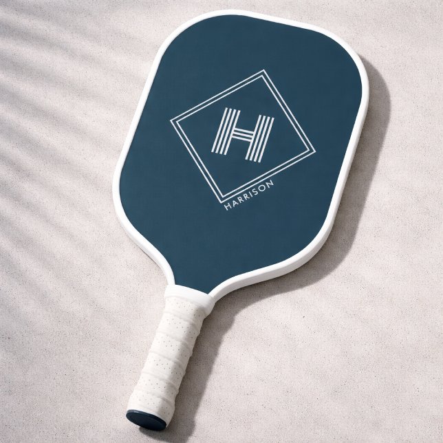 Pickleball Paddle | Modern Geometric Initial (Creator Uploaded)