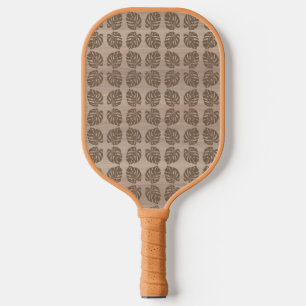 Pickleball Paddle, Retro Tiki Palm Leaf Pickleball Paddle