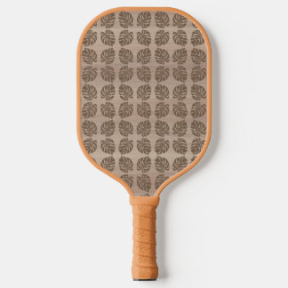 Pickleball Paddle, Retro Tiki Palm Leaf Pickleball Paddle