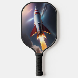 Pickleball Paddle Spacecraft Traveling to the Moon