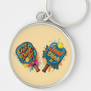 Pickleball Paddle - Sporty & Fun Design Key Ring