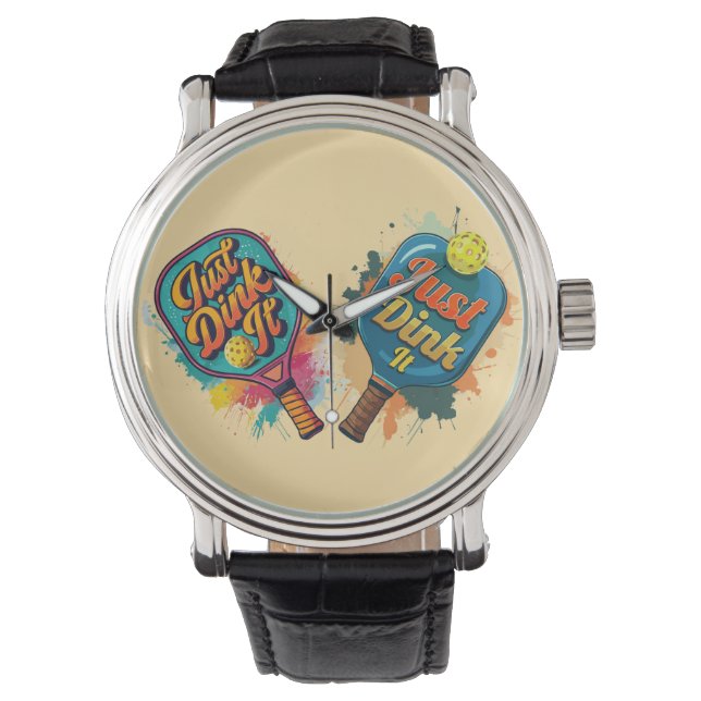 Pickleball Paddle - Sporty & Fun Design Watch (Front)