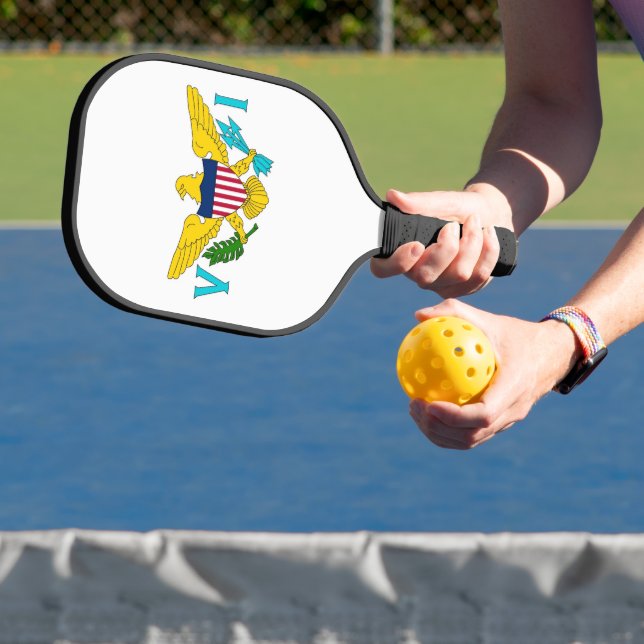 Pickleball Paddle, US Virgin Islands flag Paddle (Insitu)