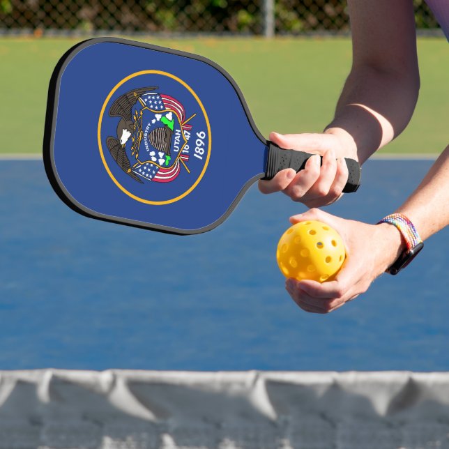 Pickleball Paddle, Utah State Old flag Paddle (Insitu)