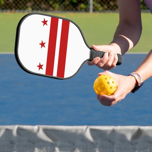 Pickleball Paddle, Washington DC flag Paddle (Insitu)