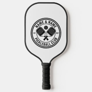 Pickleball Paddle with Circular Club Logo