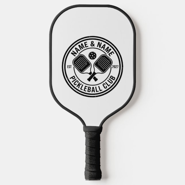 Pickleball Paddle with Circular Club Logo (Front)