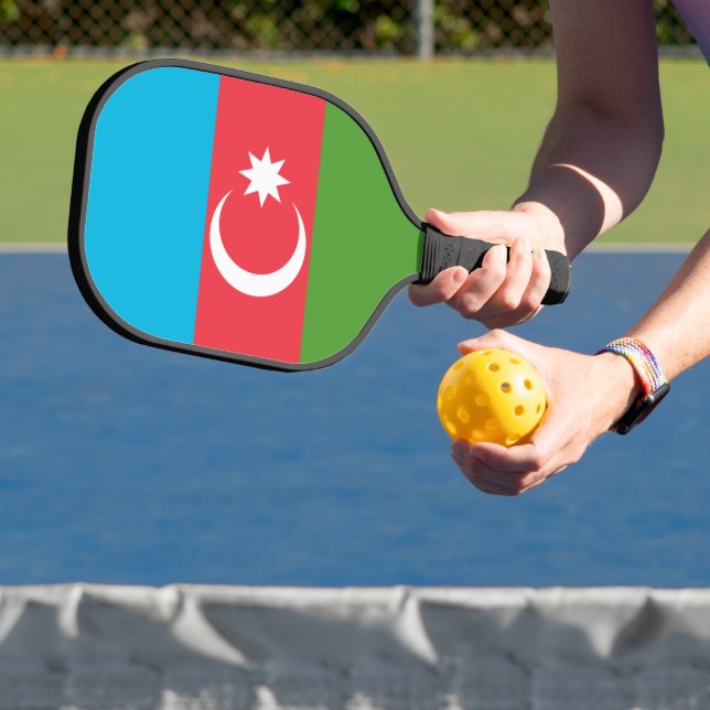 Pickleball Paddle with flag of Azerbaijan (Insitu)