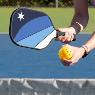 Pickleball Paddle with flag of Columbia, USA