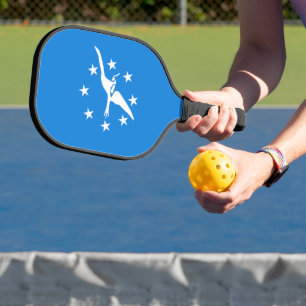 Pickleball Paddle with flag of Corpus Christi, USA