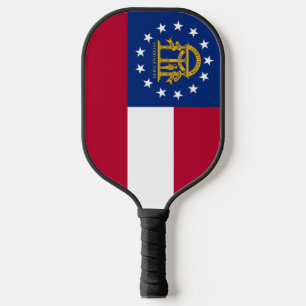 Pickleball Paddle with flag of Georgia, USA