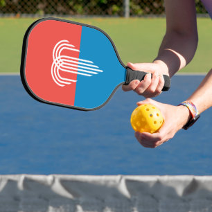 Pickleball Paddle with flag of Kansas City, USA