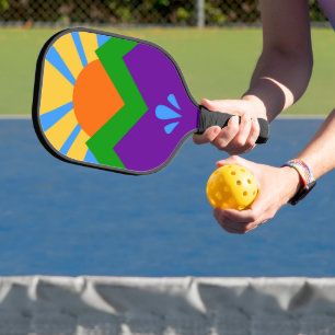 Pickleball Paddle with flag of Manitou Springs