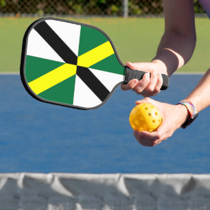 Pickleball Paddle with flag of Monterey, USA