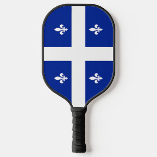 Pickleball Paddle with flag of Quebec
