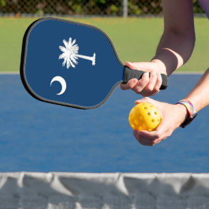 Pickleball Paddle with flag of South Carolina, USA