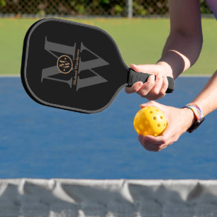 Pickleball Paddle with Modern Monogram