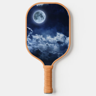PICKLEBALL PADDLE WITH STORM CLOUDS CUSTOM INITIAL