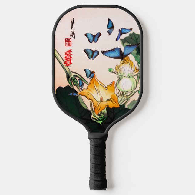 PICKLEBALL PADDLES BUTTERFLIES JAPANESE FLOWERS (Front)