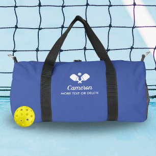Pickleball Paddles Personalised Name Custom Text Duffle Bag