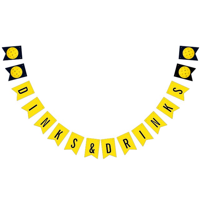 Pickleball Party Dinks and Drinks Bunting (All)