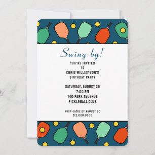 Pickleball Party Invitation