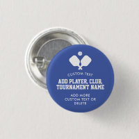 Pickleball Party Paddles Blue White Custom
