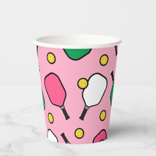 Pickleball Party Paper Cups