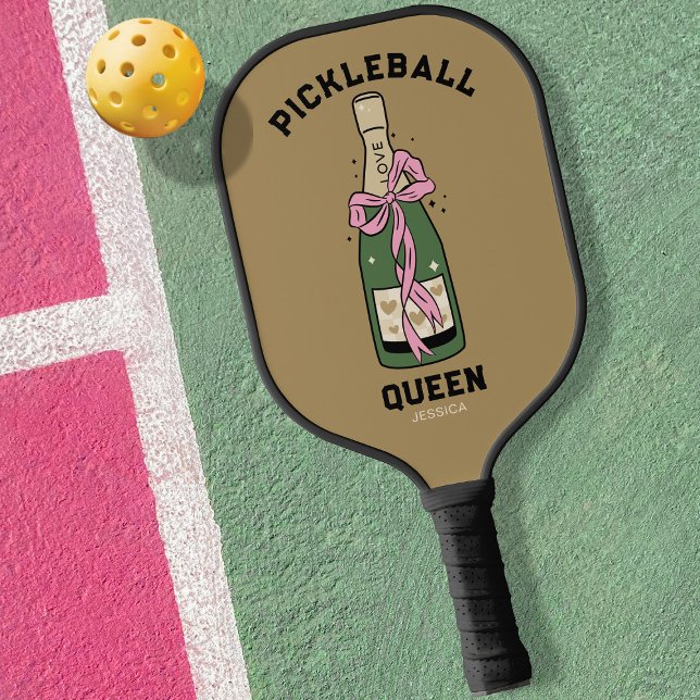 Pickleball Party Queen Custom Name Paddle (Creator Uploaded)