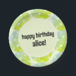 Pickleball Party Sports Green Custom Name Paper Plate<br><div class="desc">Let's Play Pickleball! Celebrate your pickleball player or fan with these fun and vibrant party plates featuring a fun retro font and bright green and blue pickleballs. All text is customisable. Part of a collection from Parcel Studios.</div>