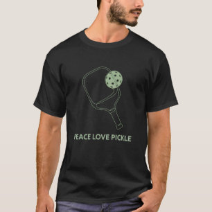 Pickleball Peace Love Pickle Minimalist T-Shirt