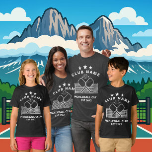 Pickleball Personalised Club Name T-Shirt